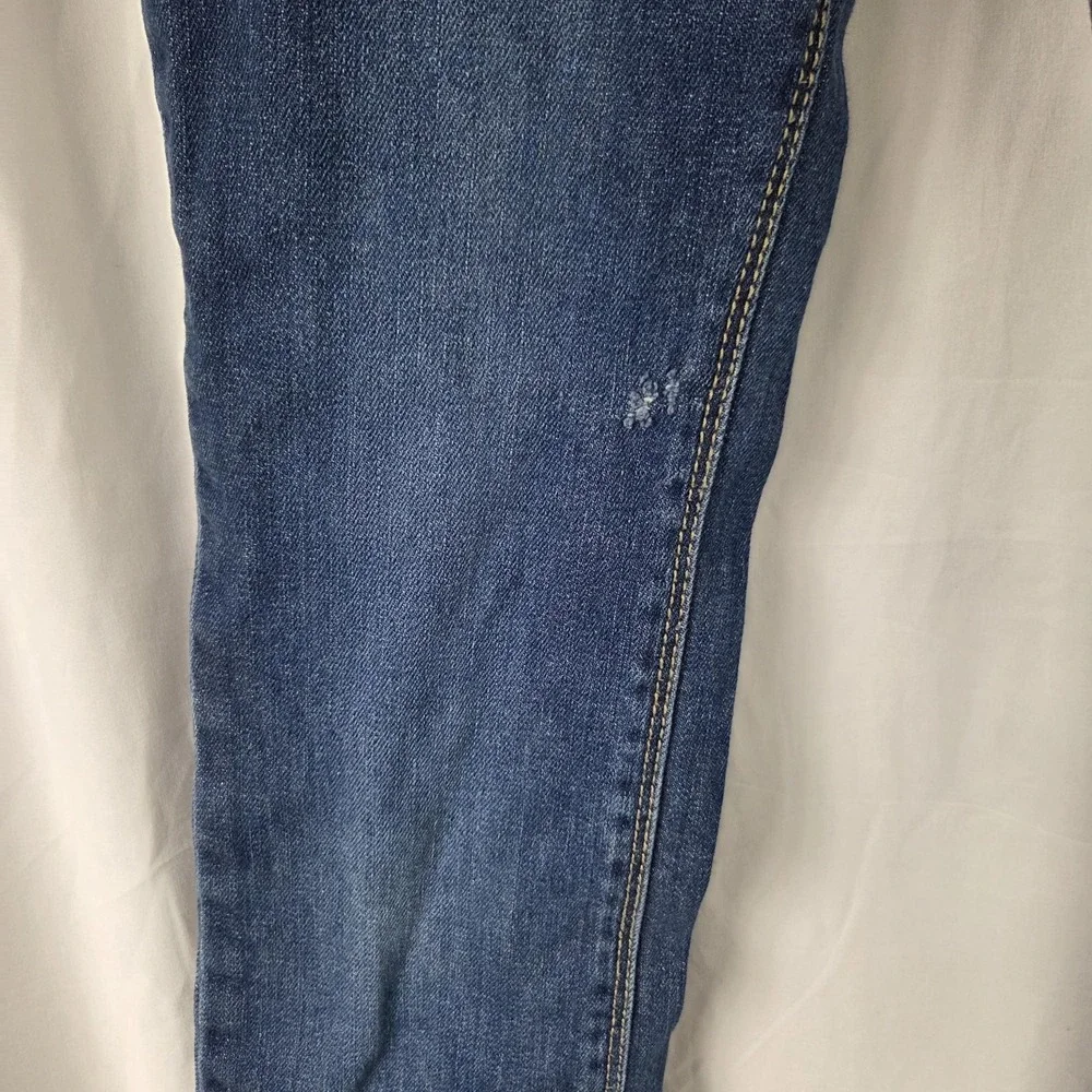 OshKosh B'gosh Jeans Girls 12 Blue Skinny Stretch Denim Embroidered Pocket
